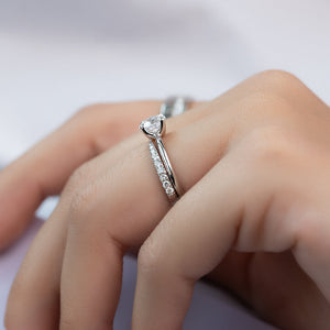 The Ashley Set With A 3 Carat Round Lab Diamond