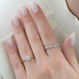 The Ashley Set With A 1 Carat Round Lab Diamond