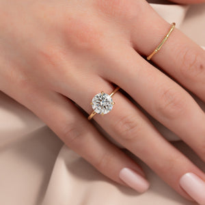 The Ashley Set With A 1 Carat Round Lab Diamond
