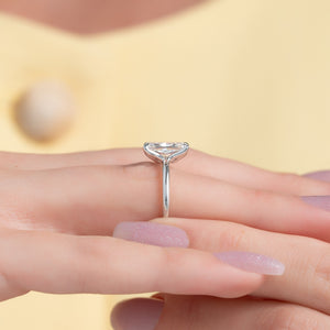 The Ashley Set With A 1 Carat Radiant Lab Diamond