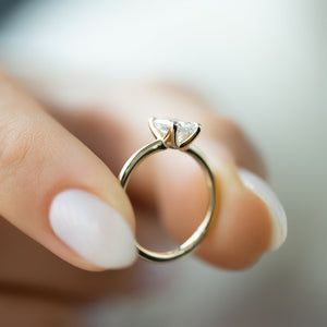 The Ashley Set With A 1 Carat Radiant Lab Diamond