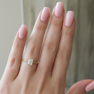 The Ashley Set With A 1 Carat Radiant Lab Diamond