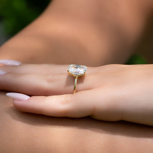 The Ashley Set With A 1 Carat Radiant Lab Diamond