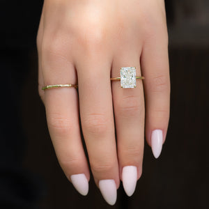 The Ashley Set With A 1 Carat Radiant Lab Diamond