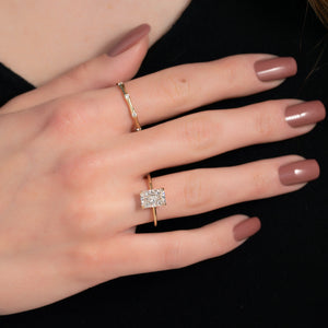 The Ashley Set With A 1 Carat Radiant Lab Diamond