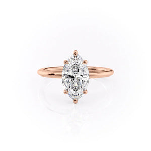 The Ashley Set With A 2.5 Carat Marquise Moissanite