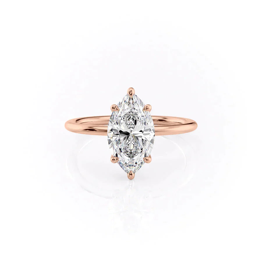 The Ashley Set With A 2 Carat Marquise Lab Diamond