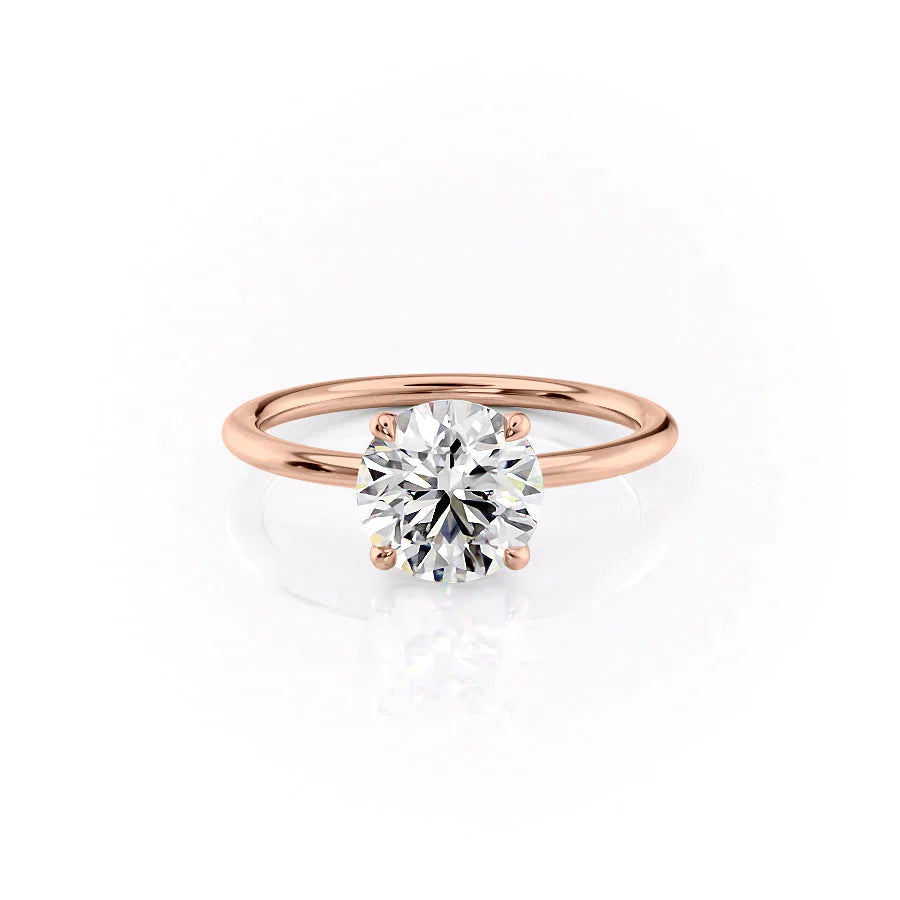 The Ashley Set With A 1 Carat Round Lab Diamond