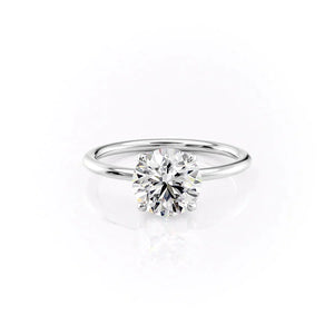 The Ashley Set With A Round Lab Diamond