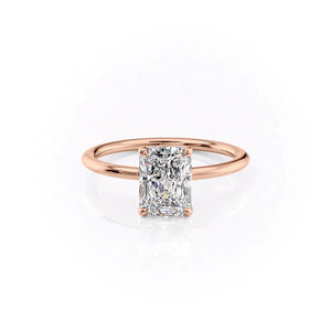 The Ashley Set With A 4.5 Carat Radiant Moissanite
