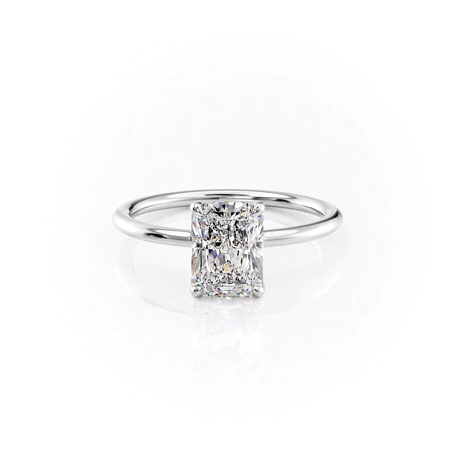 The Ashley Set With A 1 Carat Radiant Lab Diamond