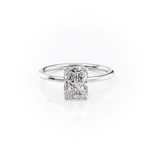 The Ashley Set With A 4.5 Carat Radiant Moissanite
