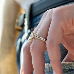 The Pave Ashley Set With A 2 Carat Pear Lab Diamond