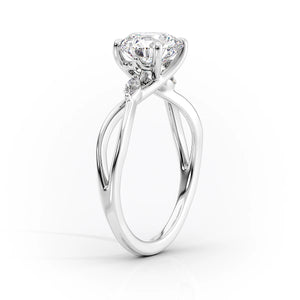 The Kelsey Set With A 2.5 Carat Emerald Lab Diamond