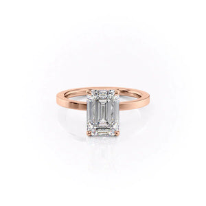 The Eleanor Set With A 2.5 Carat Emerald Lab Diamond