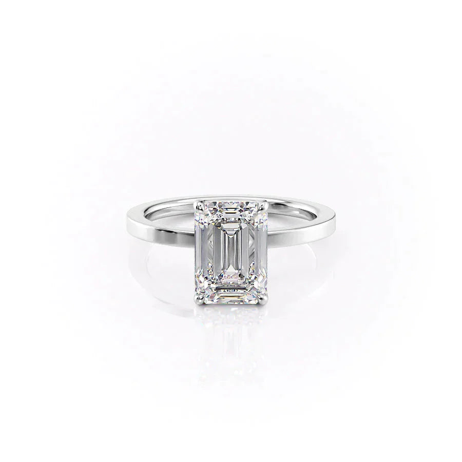 The Eleanor Set With A 3 Carat Emerald Lab Diamond