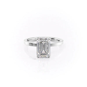 The Eleanor Set With A 2 Carat Emerald Lab Diamond