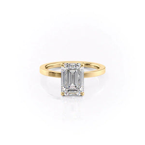 The Eleanor Set With A 2.5 Carat Emerald Lab Diamond