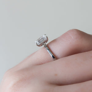 The Eleanor Set With A 3 Carat Emerald Lab Diamond
