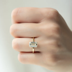 The Eleanor Set With A 1.5 Carat Emerald Lab Diamond