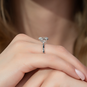 The Eleanor Set With A 1.5 Carat Oval Lab Diamond