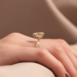 The Eleanor Set With A 1 Carat Oval Lab Diamond