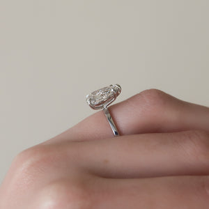 The Eleanor Set With A 1.5 Carat Pear Lab Diamond