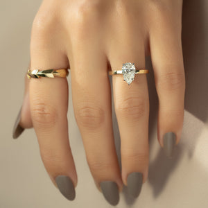 The Eleanor Set With A 3 Carat Pear Lab Diamond