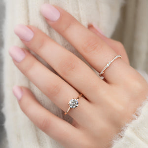 The Eleanor Set With A 2.5 Carat Round Lab Diamond