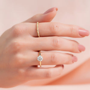 The Eleanor Set With A 1 Carat Round Lab Diamond