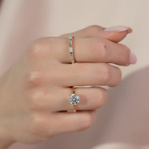 The Eleanor Set With A 1 Carat Round Lab Diamond
