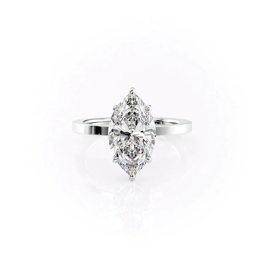 The Eleanor Set With A 2 Carat Marquise Lab Diamond