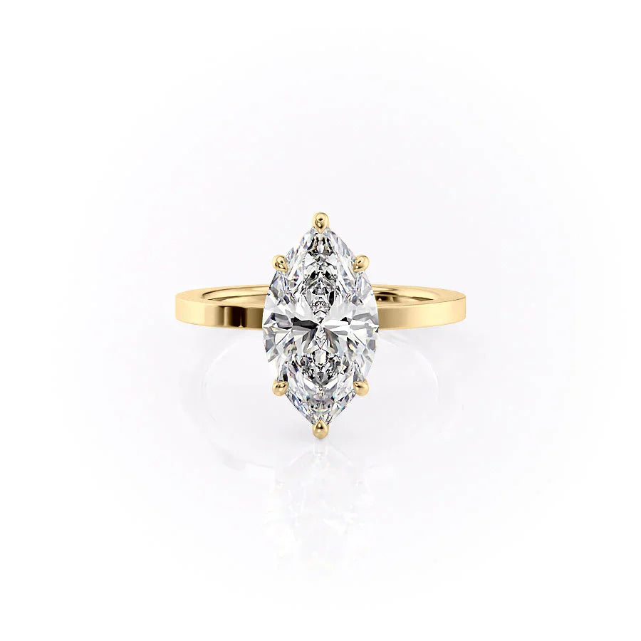 The Eleanor Set With A 1.5 Carat Marquise Moissanite
