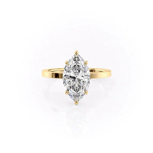 The Eleanor Set With A 2 Carat Marquise Lab Diamond