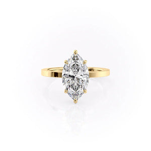 The Eleanor Set With A 2.5 Carat Marquise Moissanite