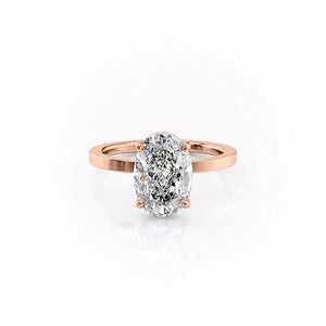 The Eleanor Set With A 1 Carat Oval Lab Diamond