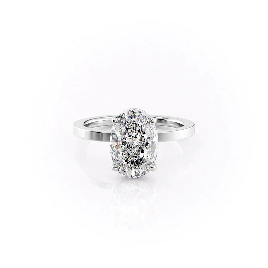 The Eleanor Set With A 3 Carat Oval Lab Diamond