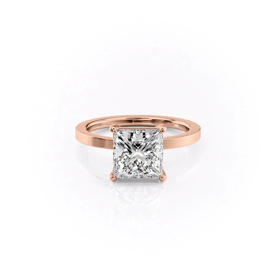 The Eleanor Set With A 3.5 Carat Princess Moissanite