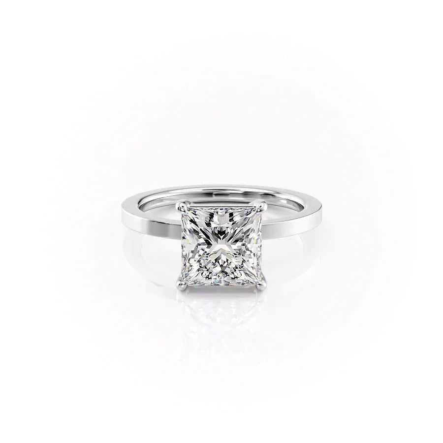 The Eleanor Set With A 3.5 Carat Princess Moissanite