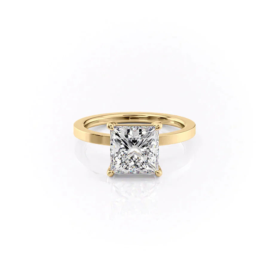 The Eleanor Set With A 3.5 Carat Princess Moissanite