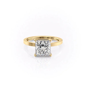 The Eleanor Set With A 4.5 Carat Princess Moissanite