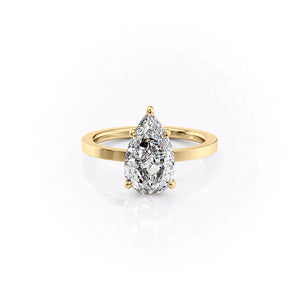 The Eleanor Set With A 3 Carat Pear Lab Diamond