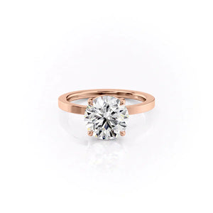 The Eleanor Set With A 1.5 Carat Round Moissanite