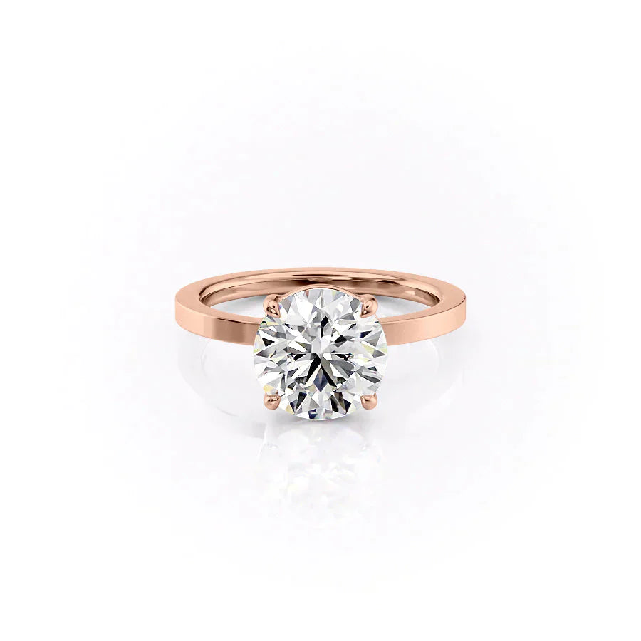 The Eleanor Set With A 2.5 Carat Round Moissanite