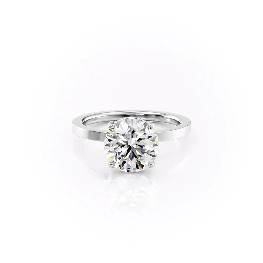 The Eleanor Set With A 2.5 Carat Round Lab Diamond