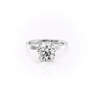 The Eleanor Set With A 1.5 Carat Round Moissanite