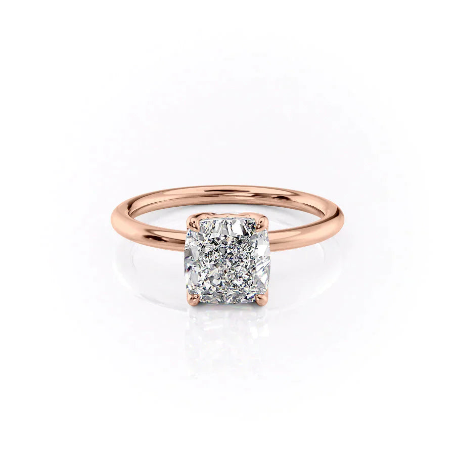 The Alison Set With A 1 Carat Cushion Lab Diamond