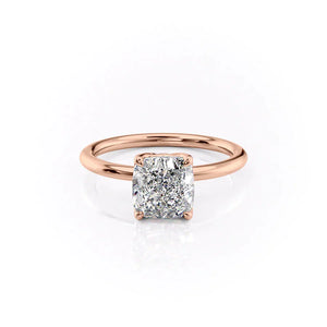 The Alison Set With A 3 Carat Cushion Lab Diamond