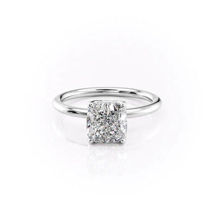 The Alison Set With A 2.5 Carat Cushion Moissanite