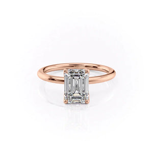 The Alison Set With A 1.5 Carat Emerald Lab Diamond